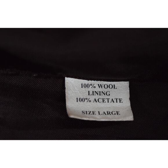 Vtg Womans L Brown Wool Winter Overcoat Faux Fur Collar Cuff Jo-D Lined Buttons - Picture 9 of 13